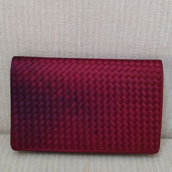 Bloomindales Woven Flap Clutch Shoulder Bag Vintage NWT - Picture 1 of 11